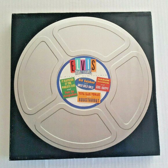 ELVIS PRESLEY Double Features 4 CD BOX NM IMPORT Numbered Limited FILM CAN